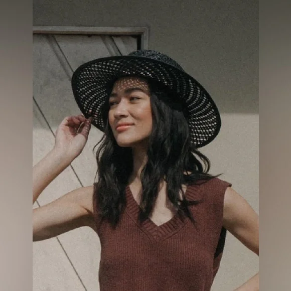 Hemlock Hat Co. Waverly Boater in Onyx – Size S, NEW/Unworn, Seashell Trim - Picture 11 of 11